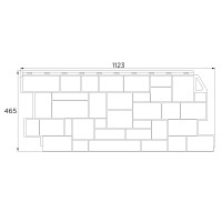 Фасадная панель FineBer Камень Дикий Асфальт 1117x463