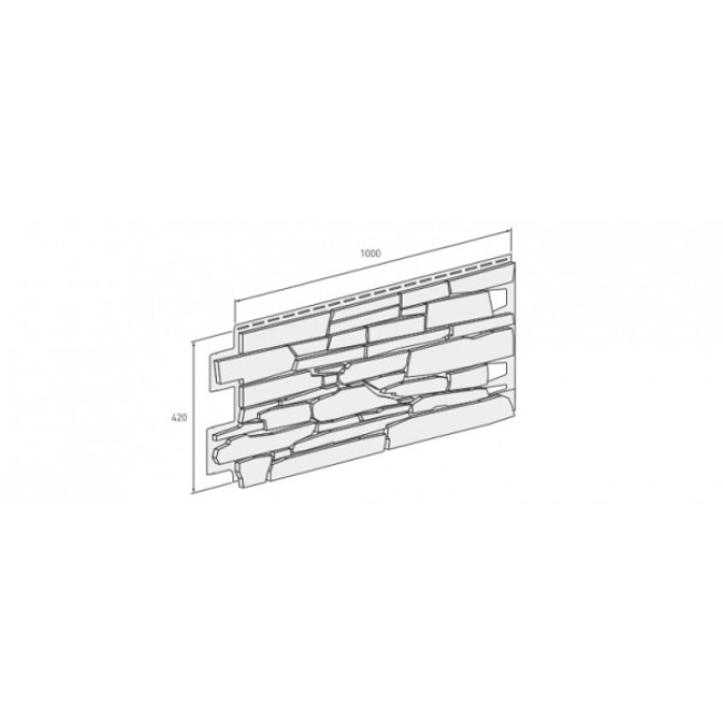 Фасадная панель VOX Solid Stone Regular (Камень) Umbria - Умбрия